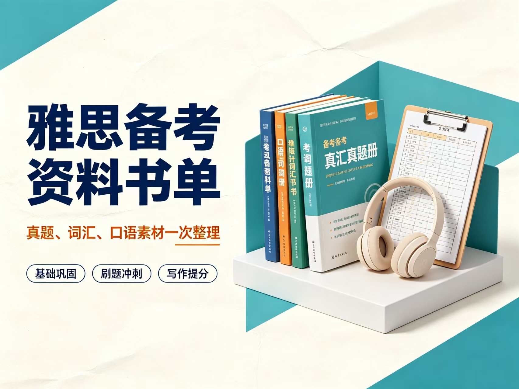 雅思备考，这份资料清单，帮你少走弯路！